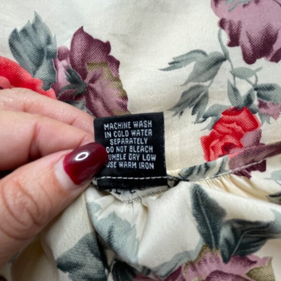 Wet Seal Floral Ruffled One-Shoulder Dress S Cottagecore Romantic Y2K - Picture 3 of 8